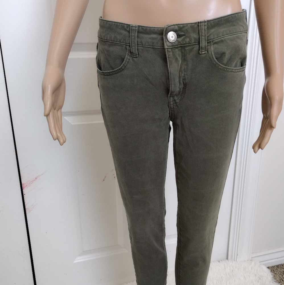 American Eagle Forest Green Jeggings